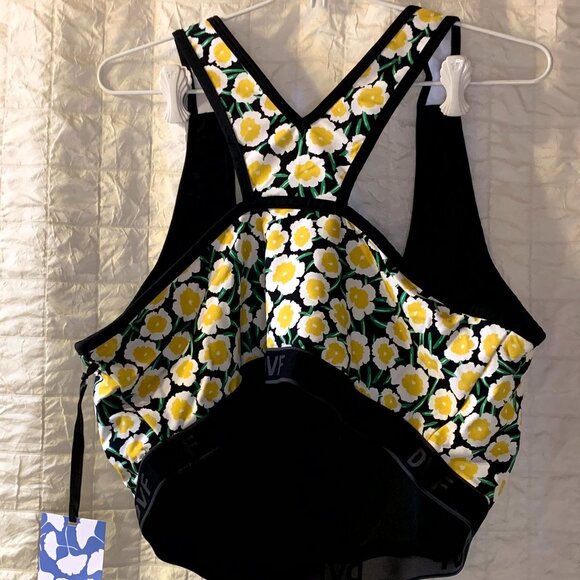 NWT DVF x Racerback Yellow Poppy Sports Bra Size 3X - Picture 4 of 13